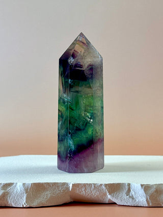 RAINBOW FLUORITE TOWER - EXCLUSIVE QUALITY (F) The Crystal Avenues 