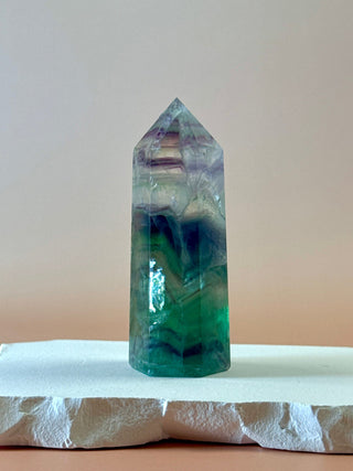 RAINBOW FLUORITE TOWER - EXCLUSIVE QUALITY (G) The Crystal Avenues 