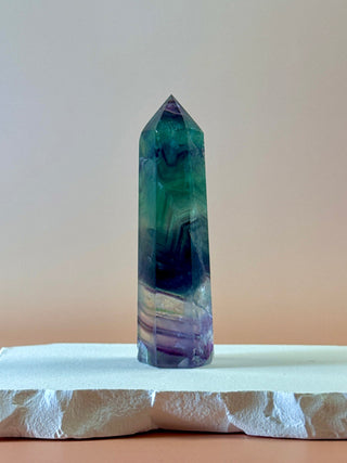 RAINBOW FLUORITE TOWER - EXCLUSIVE QUALITY (J) The Crystal Avenues 