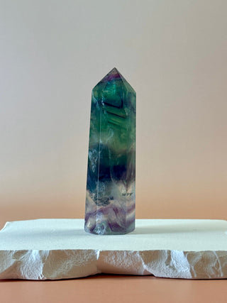 RAINBOW FLUORITE TOWER - EXCLUSIVE QUALITY (J) The Crystal Avenues 