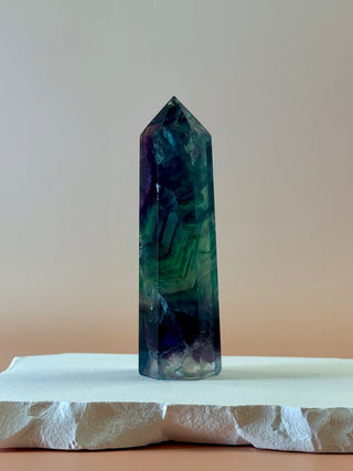 RAINBOW FLUORITE TOWER - EXCLUSIVE QUALITY (K) The Crystal Avenues 