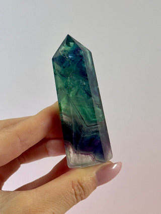 RAINBOW FLUORITE TOWER - EXCLUSIVE QUALITY (L) The Crystal Avenues 