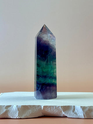 RAINBOW FLUORITE TOWER - EXCLUSIVE QUALITY (M) The Crystal Avenues 