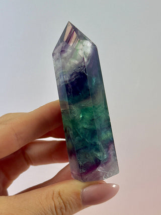 RAINBOW FLUORITE TOWER - EXCLUSIVE QUALITY (M) The Crystal Avenues 