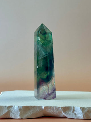 RAINBOW FLUORITE TOWER - EXCLUSIVE QUALITY (P) The Crystal Avenues 