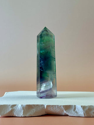 RAINBOW FLUORITE TOWER - EXCLUSIVE QUALITY (P) The Crystal Avenues 