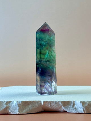 RAINBOW FLUORITE TOWER - EXCLUSIVE QUALITY (Q) The Crystal Avenues 