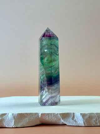 RAINBOW FLUORITE TOWER - EXCLUSIVE QUALITY (Q) The Crystal Avenues 