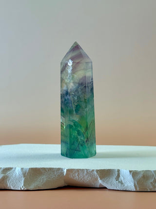 RAINBOW FLUORITE TOWER - EXCLUSIVE QUALITY (S) The Crystal Avenues 