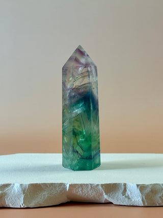 RAINBOW FLUORITE TOWER - EXCLUSIVE QUALITY (S) The Crystal Avenues 
