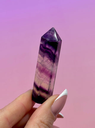 RAINBOW FLUORITE TOWER - SMALL (1) Tower The Crystal Avenues 