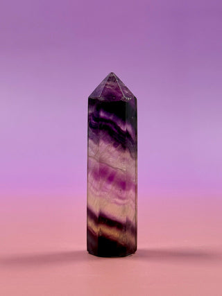 RAINBOW FLUORITE TOWER - SMALL (1) Tower The Crystal Avenues 