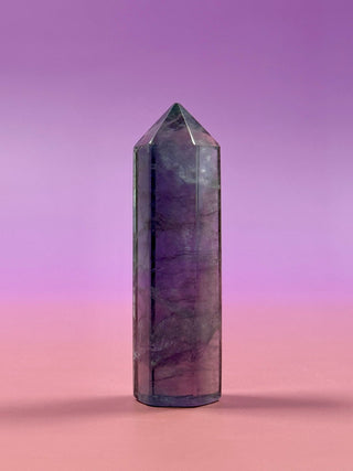 RAINBOW FLUORITE TOWER - SMALL (4) Tower The Crystal Avenues 