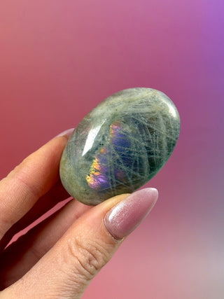 RAINBOW LABRADORITE PALM STONE (2) Palm stone The Crystal Avenues 