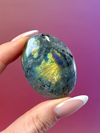 RAINBOW LABRADORITE PALM STONE (22) Palm stone The Crystal Avenues 