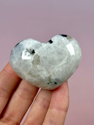 RAINBOW MOONSTONE HEART (3) Heart The Crystal Avenues 