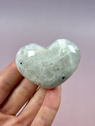 RAINBOW MOONSTONE HEART (3) Heart The Crystal Avenues 