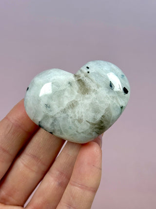 RAINBOW MOONSTONE HEART (6) Heart The Crystal Avenues 