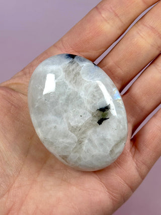 RAINBOW MOONSTONE PALM STONE (1) Palm stone The Crystal Avenues 