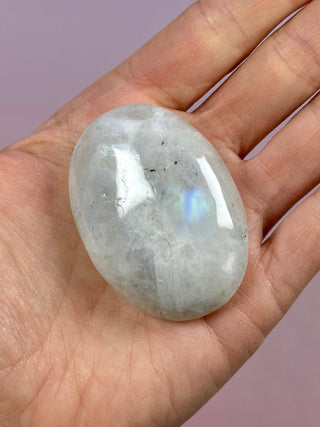 RAINBOW MOONSTONE PALM STONE (2) Palm stone The Crystal Avenues 