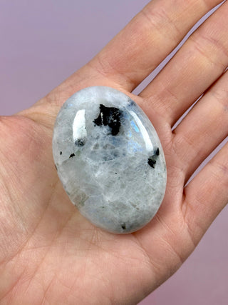 RAINBOW MOONSTONE PALM STONE (6) Palm stone The Crystal Avenues 