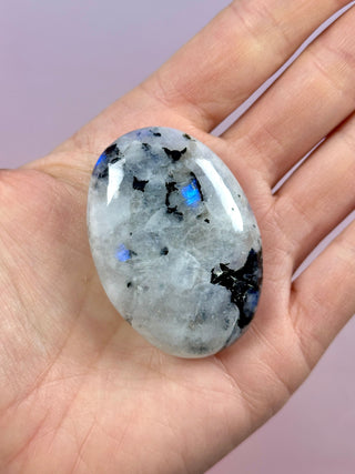 RAINBOW MOONSTONE PALM STONE (7) Palm stone The Crystal Avenues 