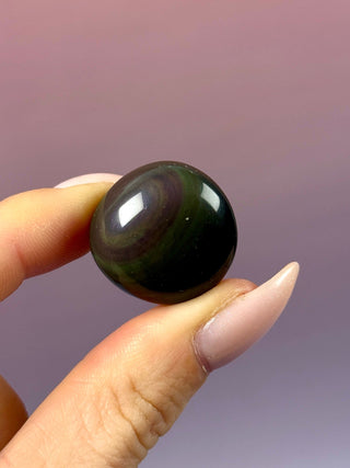 RAINBOW OBSIDIAN (2) Palm stone The Crystal Avenues 