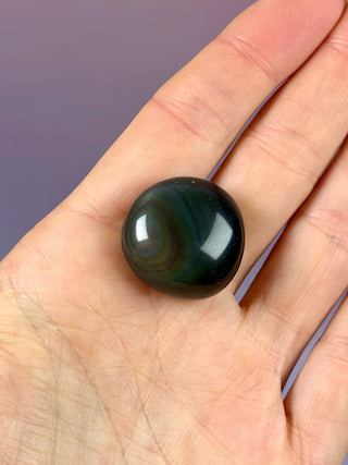 RAINBOW OBSIDIAN (2) Palm stone The Crystal Avenues 