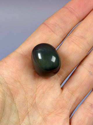 RAINBOW OBSIDIAN (3) Palm stone The Crystal Avenues 