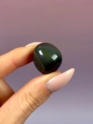 RAINBOW OBSIDIAN (3) Palm stone The Crystal Avenues 