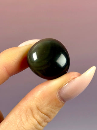 RAINBOW OBSIDIAN (5) Palm stone The Crystal Avenues 