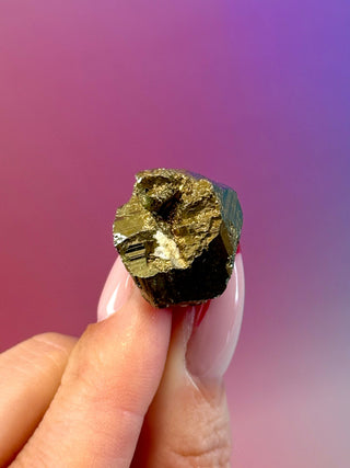 RAINBOW PYRITE (2) Raw Crystal The Crystal Avenues 
