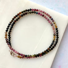 Load image into Gallery viewer, RAINBOW TOURMALINE FACET CHOKER NECKLACE Bracelet The Crystal Avenues 
