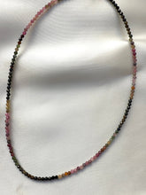 Load image into Gallery viewer, RAINBOW TOURMALINE FACET CHOKER NECKLACE - EXCLUSIVE Necklace The Crystal Avenues 
