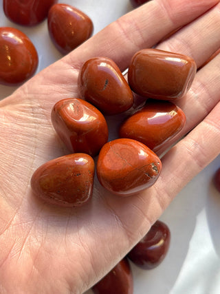 RED JASPER TUMBLE STONE Bracelet The Crystal Avenues 