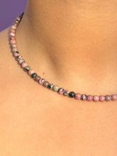 Indlæs billede til gallerivisning RHODONITE CHOKER NECKLACE Necklace The Crystal Avenues 
