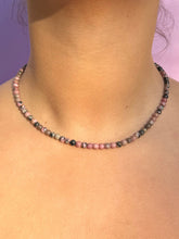 Indlæs billede til gallerivisning RHODONITE CHOKER NECKLACE Necklace The Crystal Avenues 
