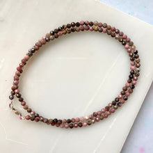 Load image into Gallery viewer, RHODONITE FACET CHOKER NECKLACE Bracelet The Crystal Avenues 
