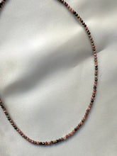 Indlæs billede til gallerivisning RHODONITE FACET CHOKER NECKLACE Necklace The Crystal Avenues 
