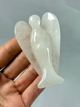 ROCK CRYSTAL ANGEL - HANDCARVED (4) Angel The Crystal Avenues 