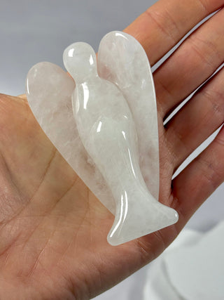 ROCK CRYSTAL ANGEL - HANDCARVED (4) Angel The Crystal Avenues 