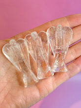 Indlæs billede til gallerivisning ROCK CRYSTAL ANGEL - HANDCARVED Raw Crystal The Crystal Avenues 
