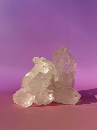 ROCK CRYSTAL CLUSTER - A QUALITY (10) Cluster The Crystal Avenues 