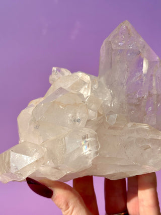 ROCK CRYSTAL CLUSTER - A QUALITY (10) Cluster The Crystal Avenues 