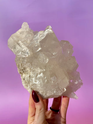 ROCK CRYSTAL CLUSTER - A QUALITY (6) Cluster The Crystal Avenues 