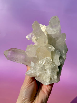 ROCK CRYSTAL CLUSTER - A QUALITY (7) Cluster The Crystal Avenues 