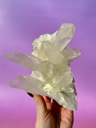 ROCK CRYSTAL CLUSTER - A QUALITY (7) Cluster The Crystal Avenues 
