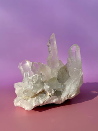 ROCK CRYSTAL CLUSTER - A QUALITY (7) Cluster The Crystal Avenues 