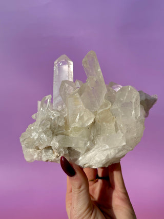 ROCK CRYSTAL CLUSTER - A QUALITY (7) Cluster The Crystal Avenues 