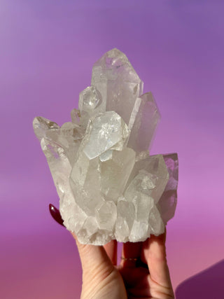 ROCK CRYSTAL CLUSTER - A QUALITY (8) Cluster The Crystal Avenues 